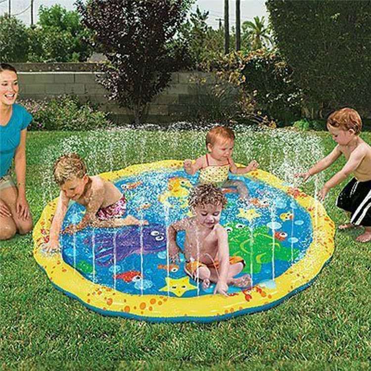 พรมเล่นน้ำ พ่นน้ำได้ สำหรับเด็ก inflatable water spray water mat for children