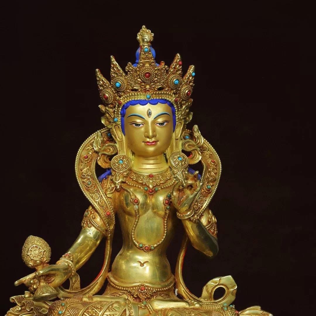 Pre-Order : พระตาราฉัตรขาว สูง 37 cm