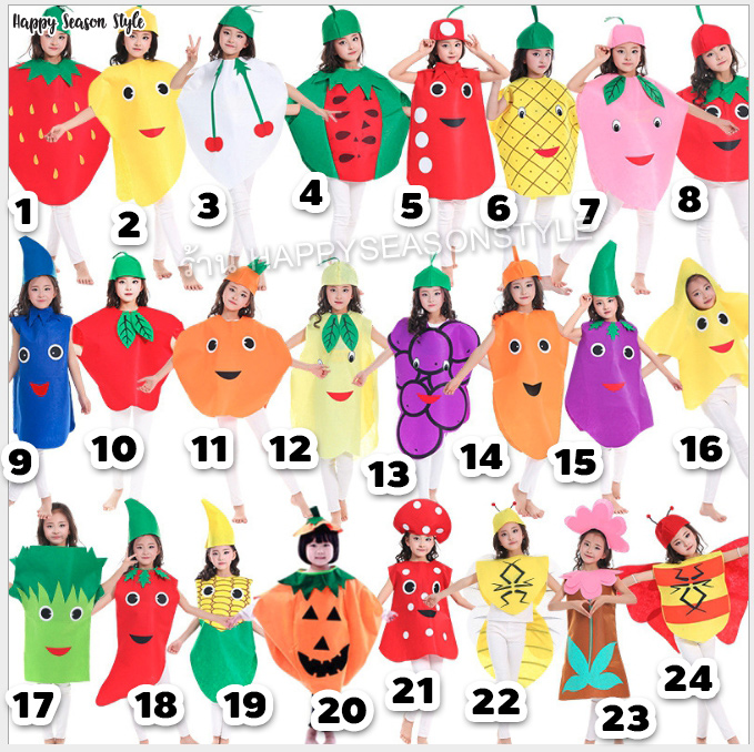 ชุดผัก ผลไม้ 🥝🍊 สำหรับเด็ก มีหลายแบบให้เลือกค่ะ 🍍🍇