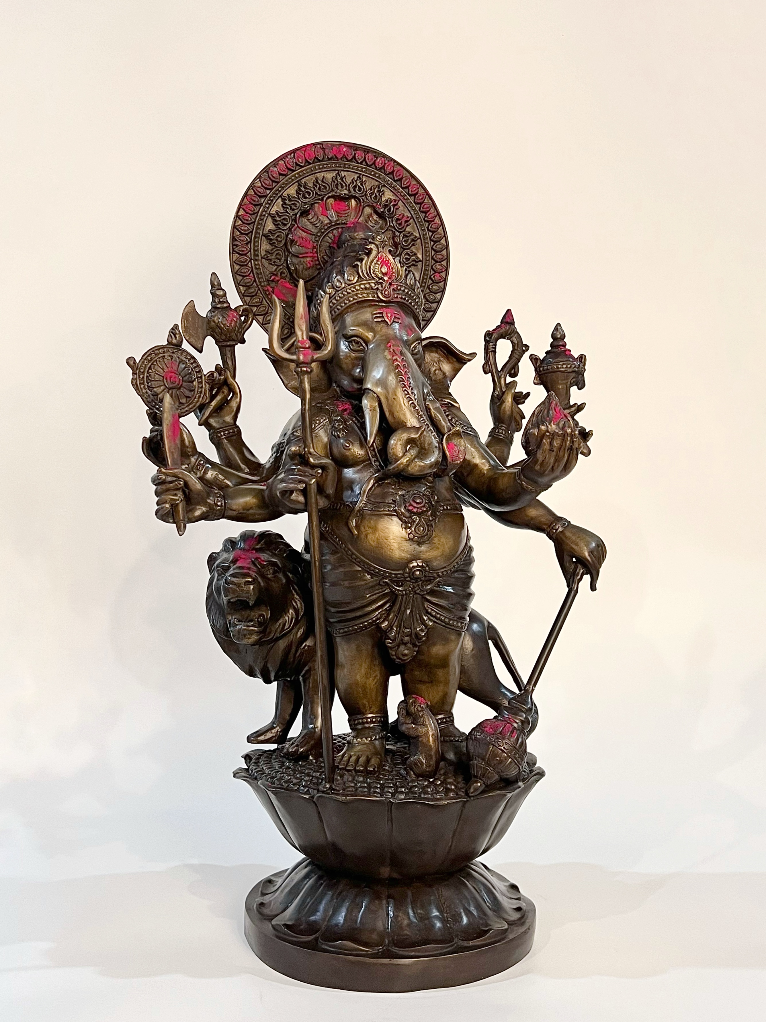 พระพิฆเนศ ปางศรีชูบาดิษติกานาปติ หรือ ปาง 51 ตา (ปางที่ 33) หน้าตัก 9 นิ้ว*