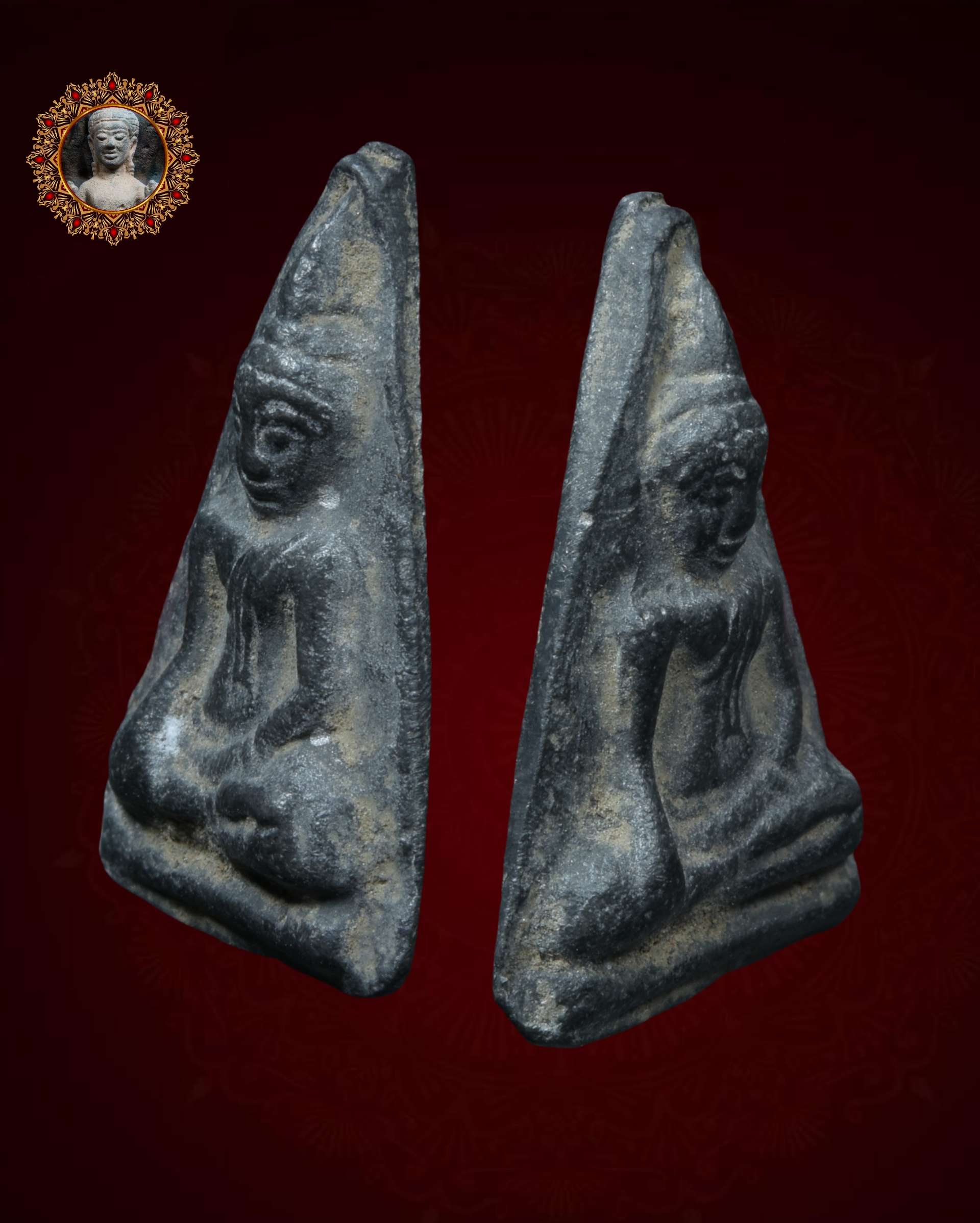 พระนางพญากำแพงเพชร เนื้อชินเงิน