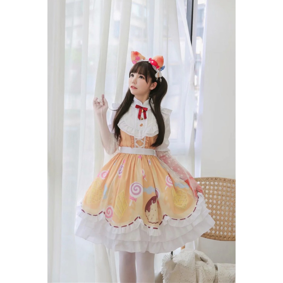 ชุดเมด ชุดแม่บ้าน ชุดเมดลายขนม ชุดเมดเกมส์ identity ชุดเมดนักปรุงน้ำหอม