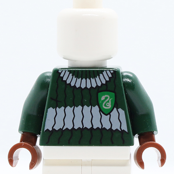 Harry Potter Quidditch Slytherin Ribbed Pattern / Dark Green Arms / Reddish Brown Hands