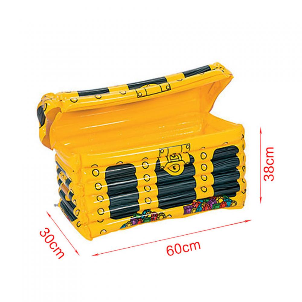 ถังน้ำแข็งลอยน้ำ สีเหลือง Inflatable Ice Bucket Pool Float