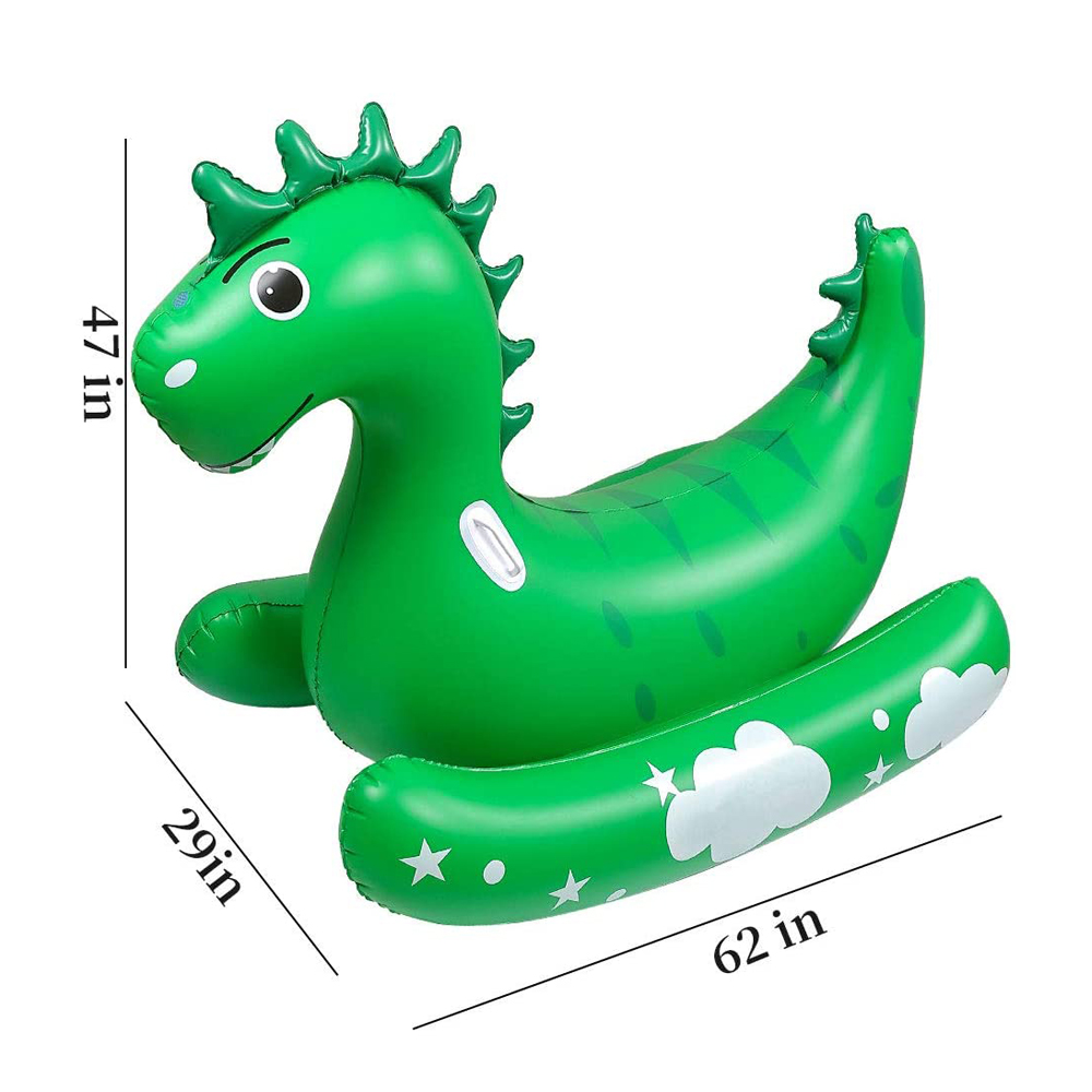 Inflatable Pool Float for Kids Adults - Kids Sprinklers Pool Toy แพเป่าลมรูปไดโนเสาร์สำหรับเด็ก พร้อมสปริงเกอร์พ่นน้ำได้