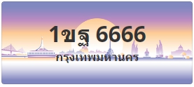 ป้ายประมูล 1ขฐ 6666