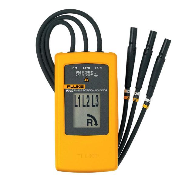 FLUKE รุ่น 9040 เครื่องวัดลำดับเฟสแบบดิจิตอล Motor Rotation and 3-Phase Tester Tests phase sequence and motor rotation สำเนา