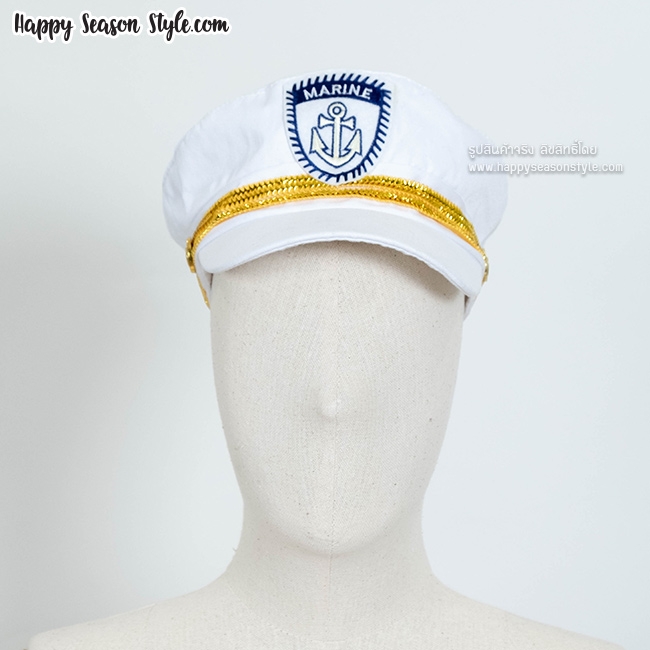 หมวกทหารเรือ กะลาสี กัปตัน สีขาว แบบ Girl's Generation