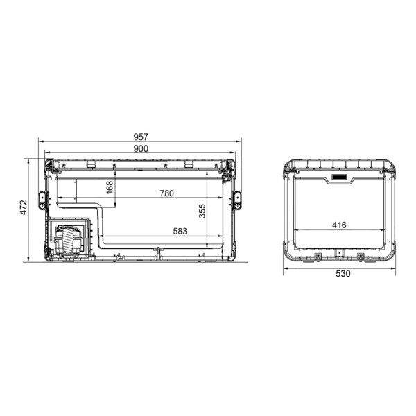 ตู้เย็นพกพา DOMETIC COOLFREEZE CFX 100W