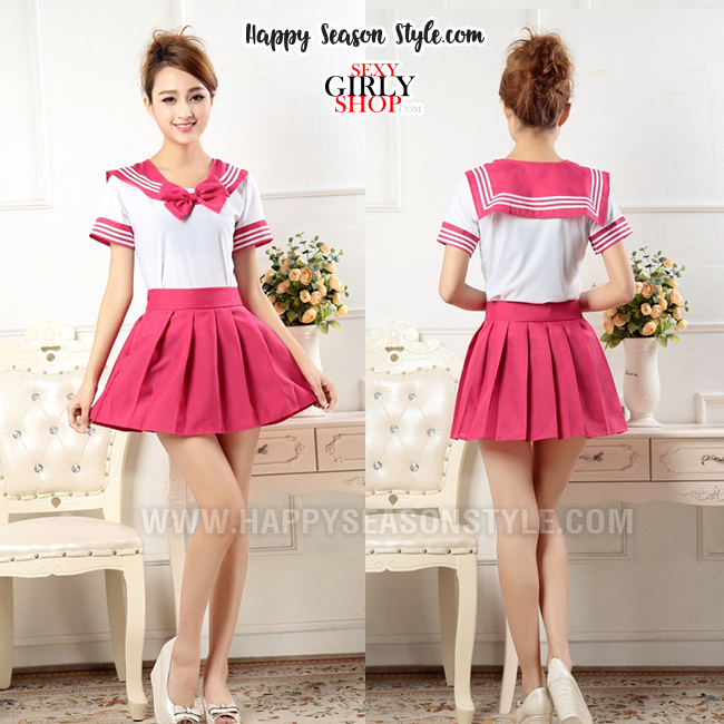 ชุดนักเรียน ชุดนักเรียนญี่ปุ่น มีให้เลือก 7 สี (น้ำเงิน, ชมพู, ฟ้า, แดง, เขียว, ม่วง, ชมพูบานเย็น)