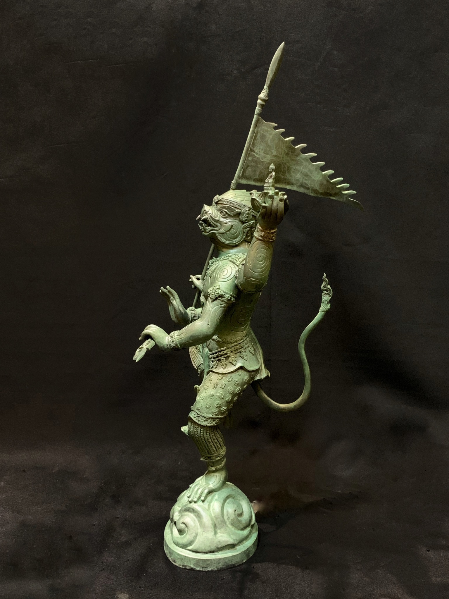 หนุมานชนะมาร ประทานพร หน้าตัก 9 นิ้ว