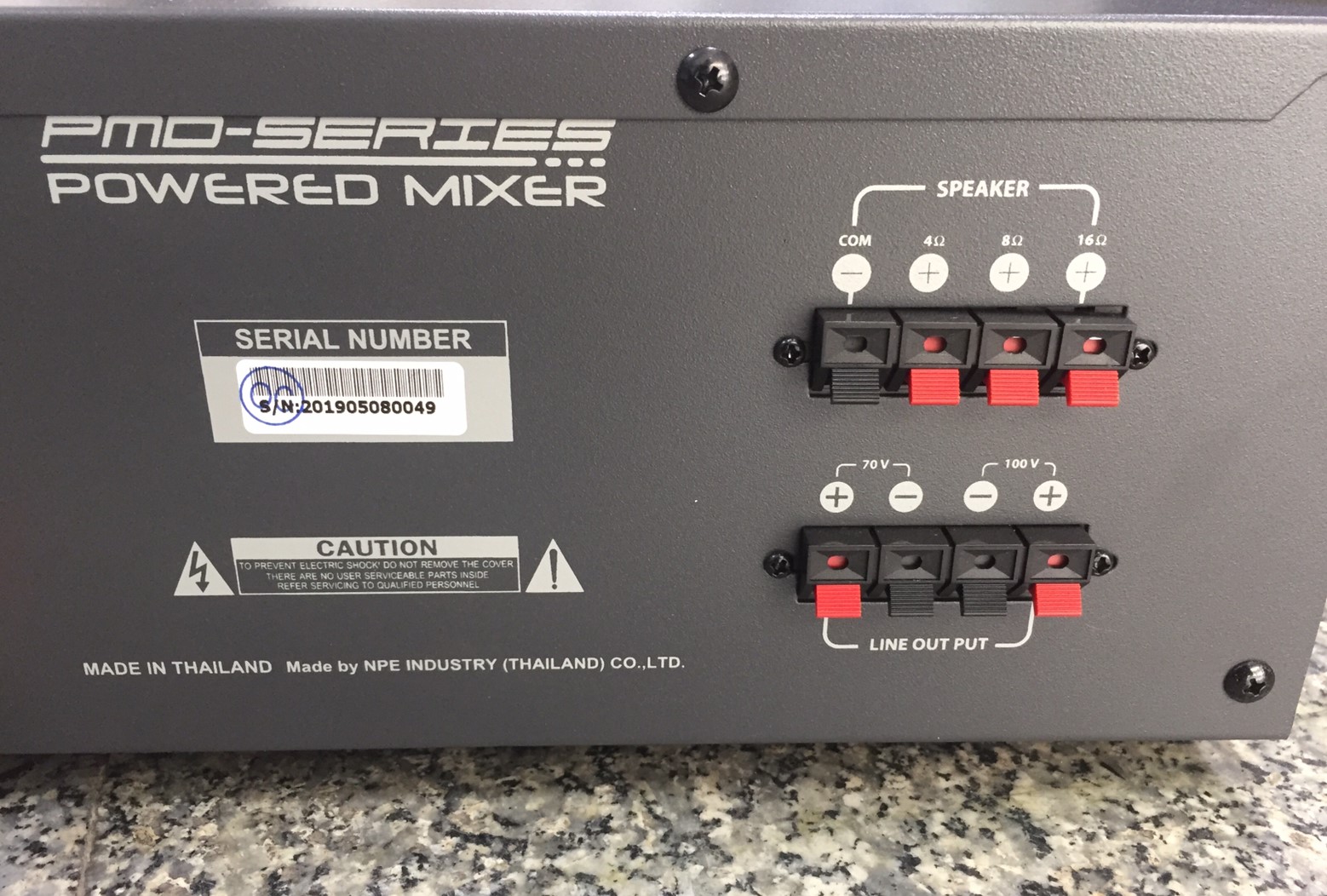 NPE PMD-250MP3 AC/DC POWERMIXER+LINE