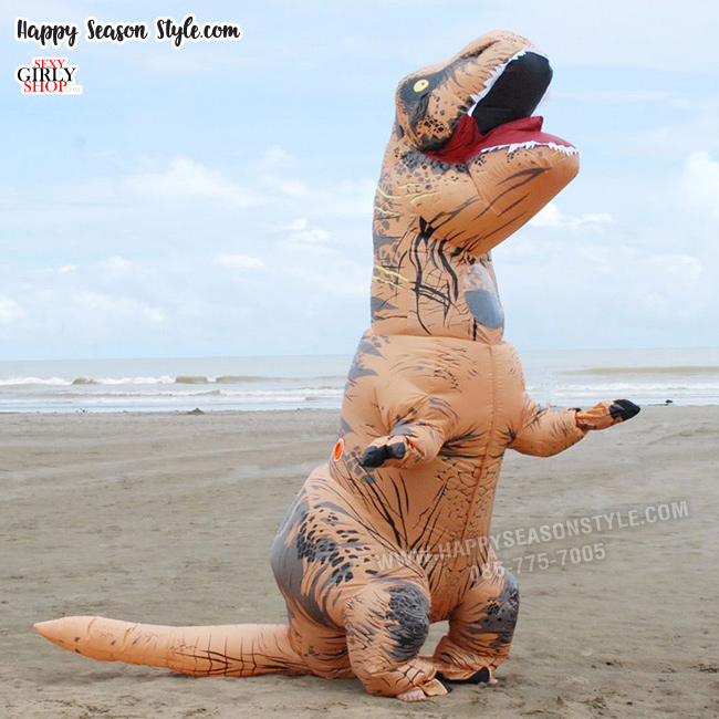 ชุดเป่าลม ชุดไดโนเสา ชุดพองลม เต็มตัว ทีเร็กซ์