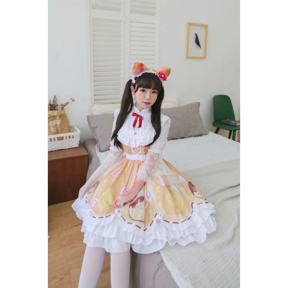 ชุดเมด ชุดแม่บ้าน ชุดเมดลายขนม ชุดเมดเกมส์ identity ชุดเมดนักปรุงน้ำหอม