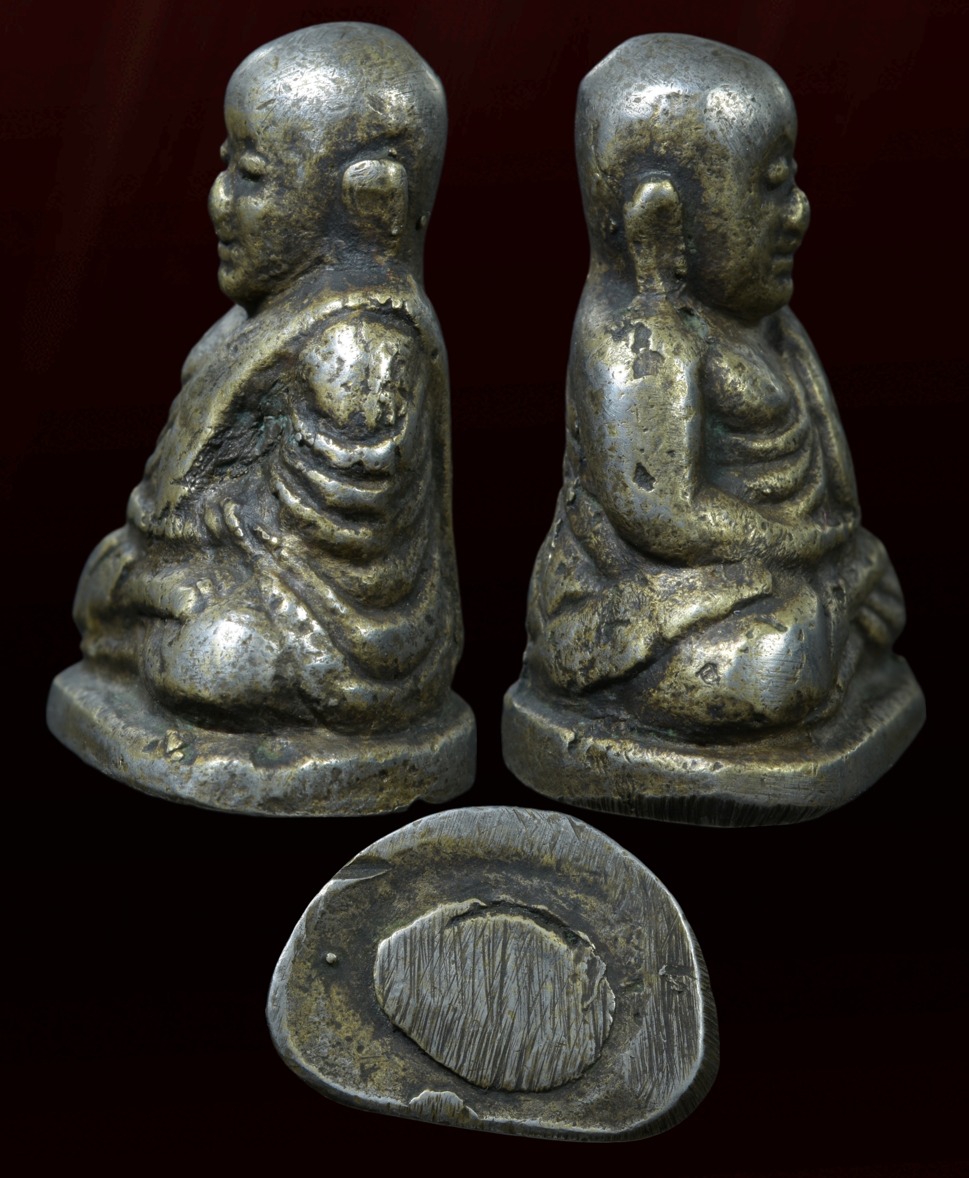 หลวงพ่อเงิน พิมพ์นิยม เนื้อแก่เงิน