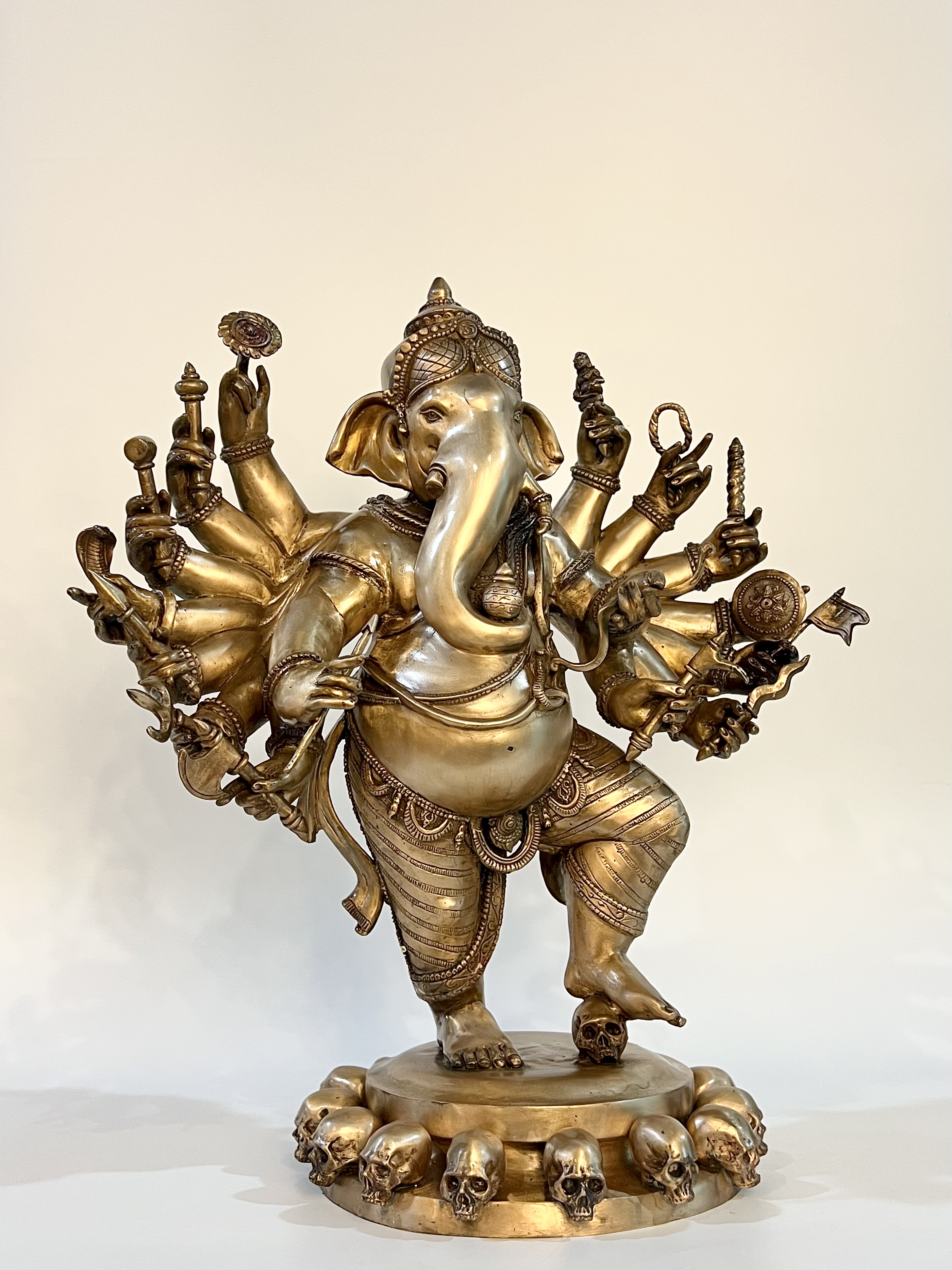 พระพิฆเนศ ปางออกศึก (พระวีระคณปติ) หน้าตัก 9 นิ้ว