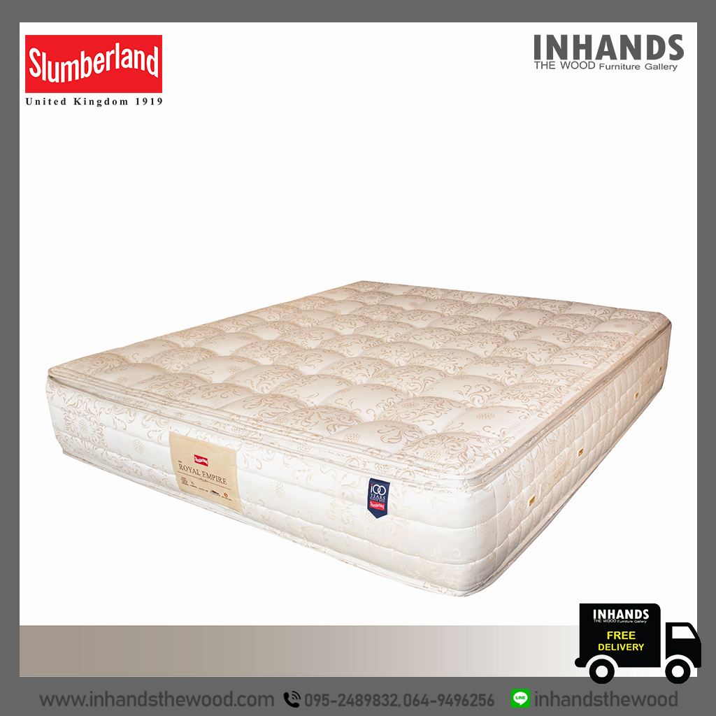 ที่นอน Slumberland รุ่น New Royal Empire (แถมชุดเครื่องนอนครบเซต) Slumberland pocket Spring