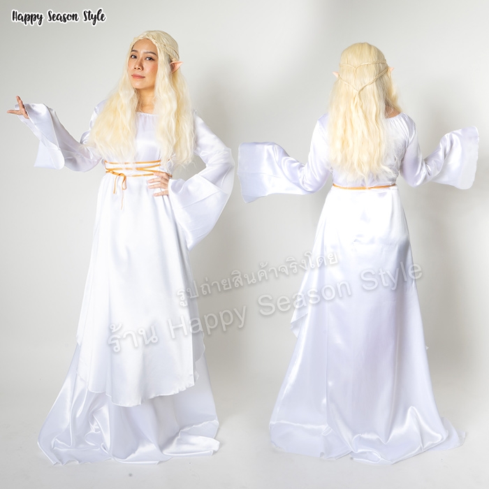 ชุดเอล์ฟ แซกพร้อมหูเอล์ฟ มีให้เลือก 2 สี ขาวและดำ ฮาโลวีน