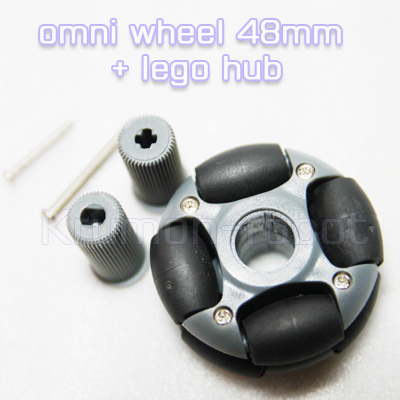 omni wheel 48mm + LEGO hub