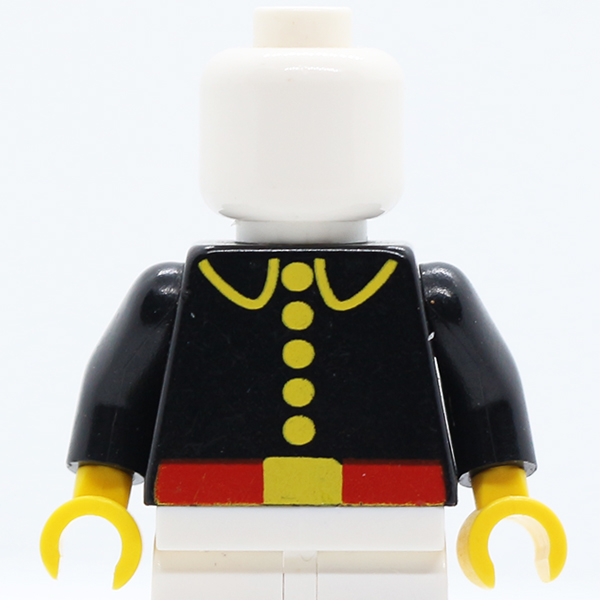 Fire Uniform Five Button Pattern / Black Arms / Yellow Hands