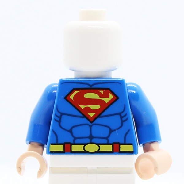 Shirt with Muscles, Belt and Red and Yellow Superman 'S' Logo Pattern