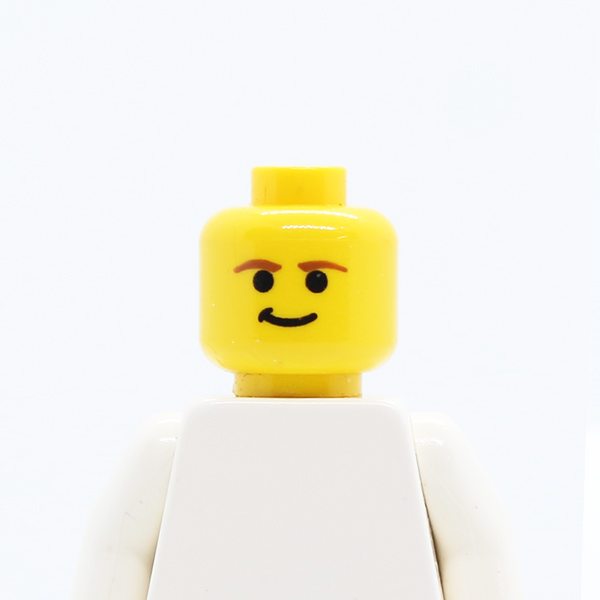 Male Smirk and Brown Eyebrows Pattern (SW Han Solo) - Blocked Open Stud