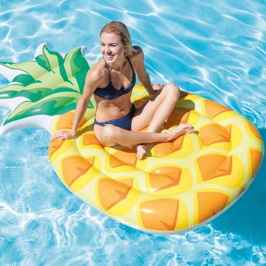 INTEX แพยางสับปะรด ขนาดใหญ่ Inflatable Intex Giant Pineapple Pool Float