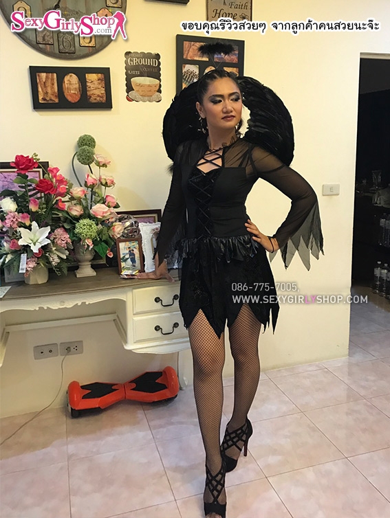 ชุดนางฟ้าสีดำสวีตตี้ Sweetie Black Angle+ปีก+ที่คาดผมนางฟ้า