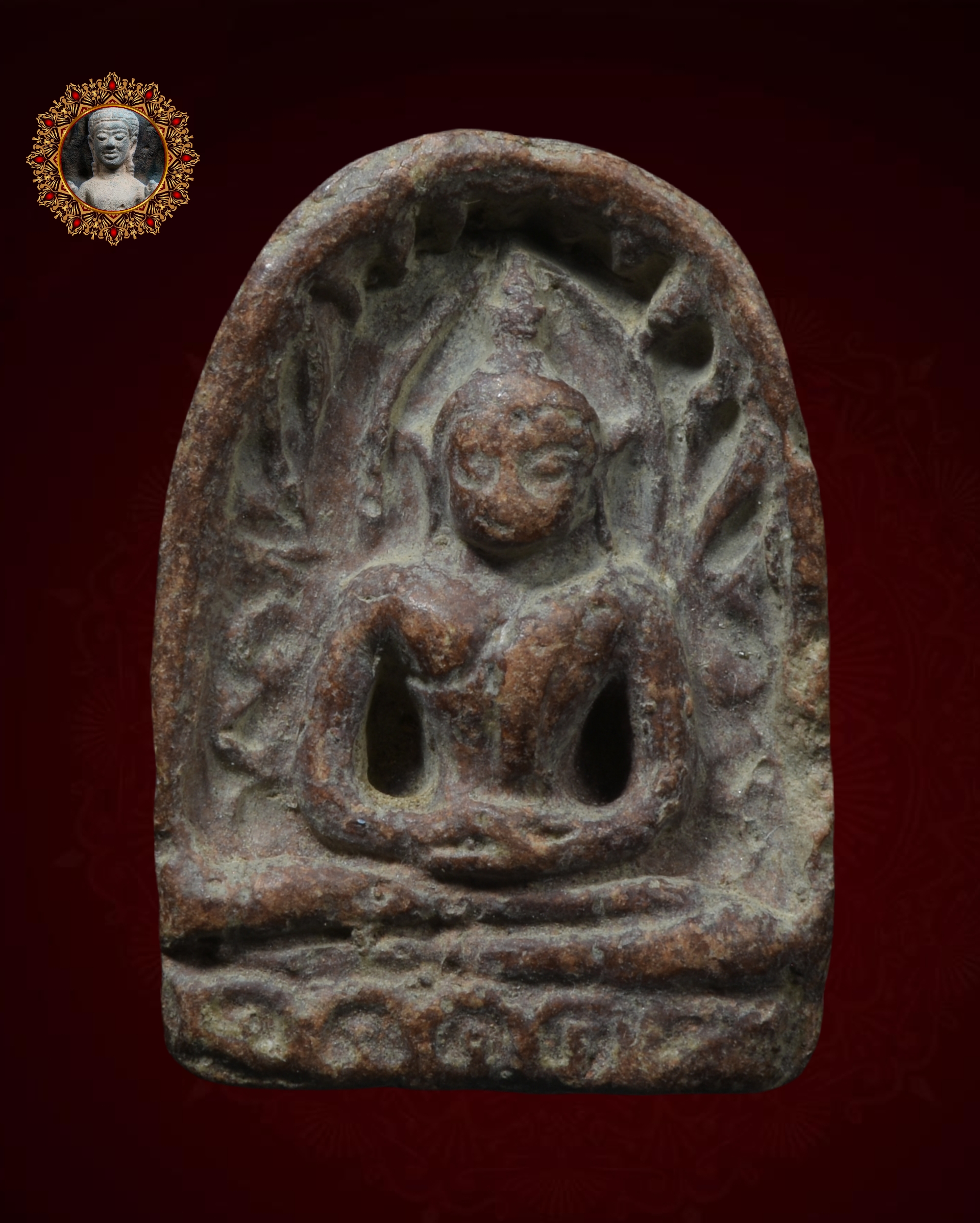 พระซุ้มกอ พมพ์ใหญ่ เนื้อดิน