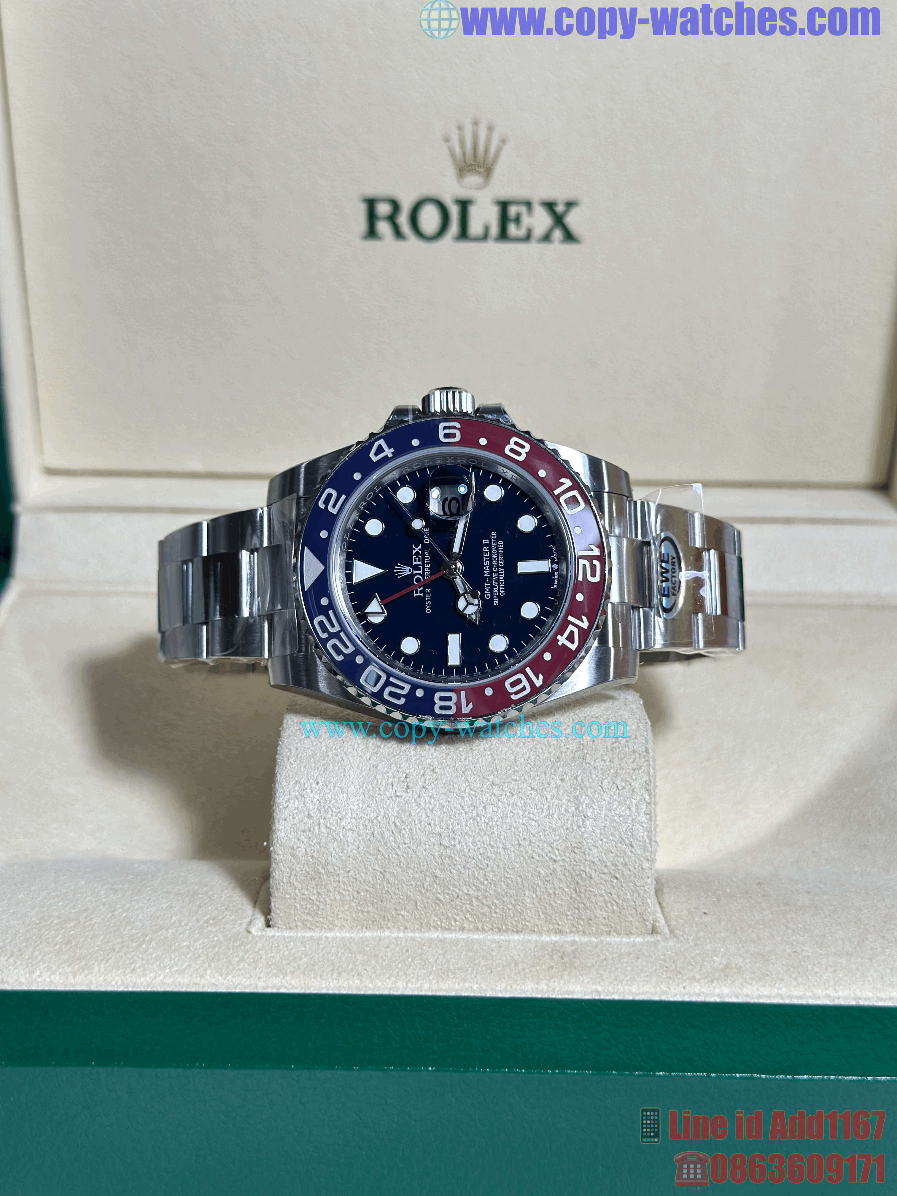 Rolex GMT-Master2 M126719BLRO (EWE Factory)