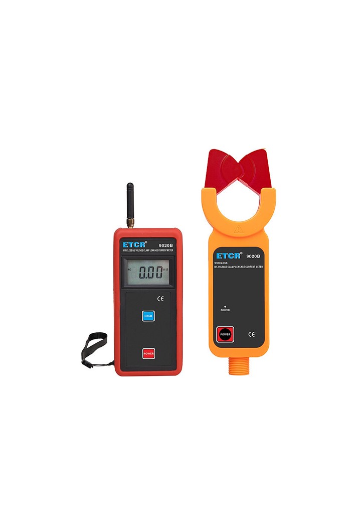 ETCR9020B แคลมป์วัดไฟรั่วระบบไฟฟ้าแรงสูง 35 kV แบบแยกหน้าจอแสดงค่าผ่านการสื่อสารแบบไร้สาย (H/L Voltage Clamp Leakage Current Meter) พร้อมไม้ฉนวน 1 เมตร x 5 ชิ้น