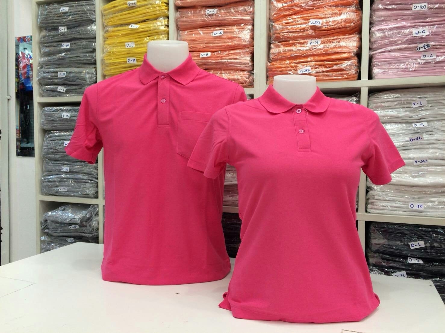 เสื้อโปโลหญิง-ชาย ไซต์ S-3XL