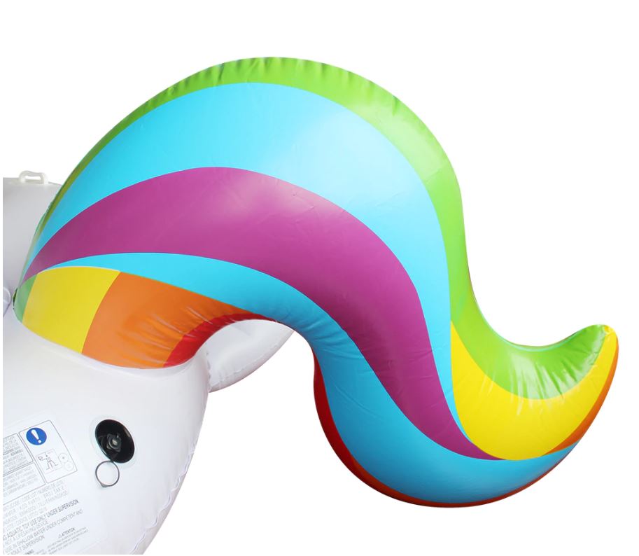 แพยางยูนิคอร์นปีกทอง ขนาดใหญ่ นั่งได้ 6-8 คน Inflatable New Gold Wing Unicorn Huge Island for 6-8 adults