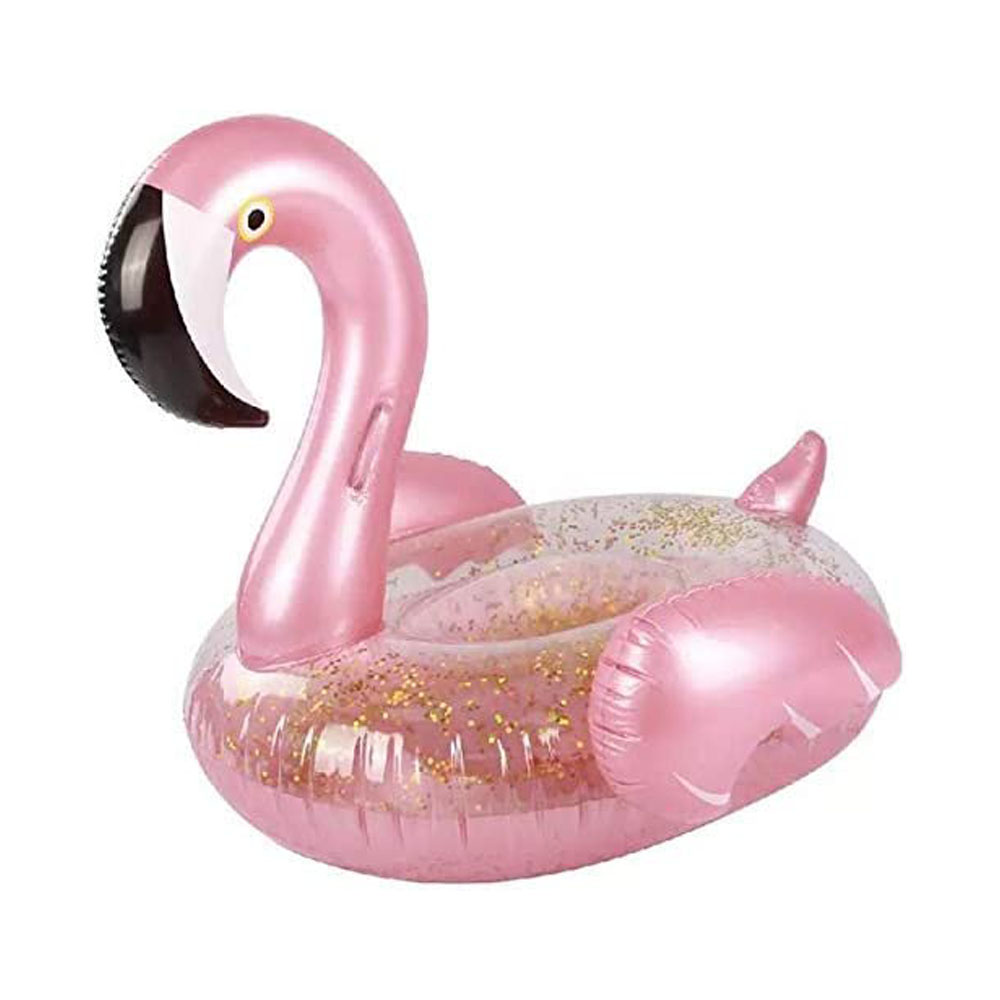 ห่วงยางฟลามิงโก้ กลิตเตอร์ ขนาดกลาง Inflatable Flamingo Glitter Pool Float