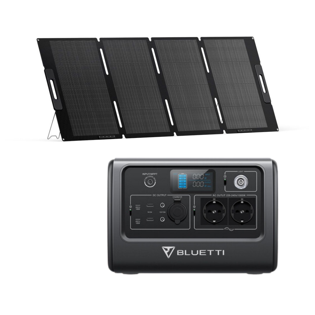 BLUETTI EB70 Portable Power Station + MP200 Solar Cell เซทแบตเตอรี่สำรองพกพา พร้อมโซลาร์เซลล์