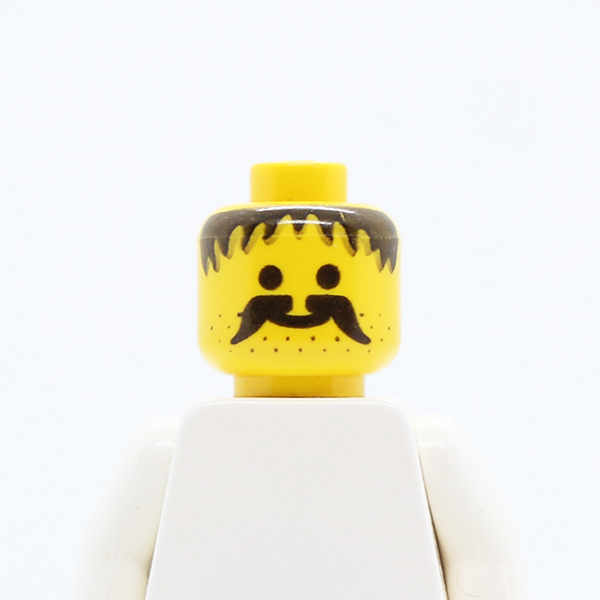 Moustache, Stubble and Messy Hair Black Pattern