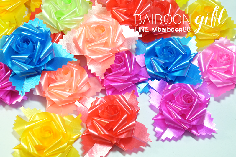 เหรียญโปรยทานกุหลาบบาน คละสี 100 ชิ้น