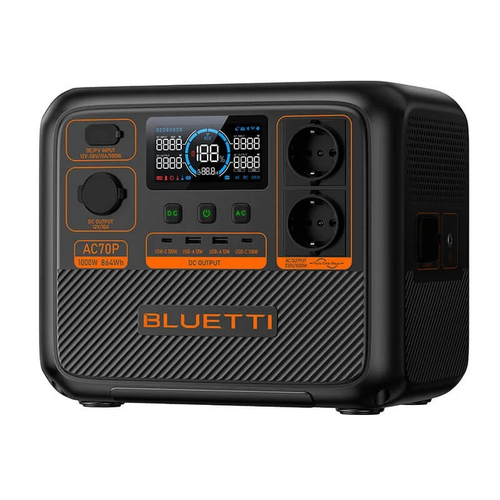 BLUETTI AC70P Portable Power Station ความจุ 1000W 864Wh (4.3A)
