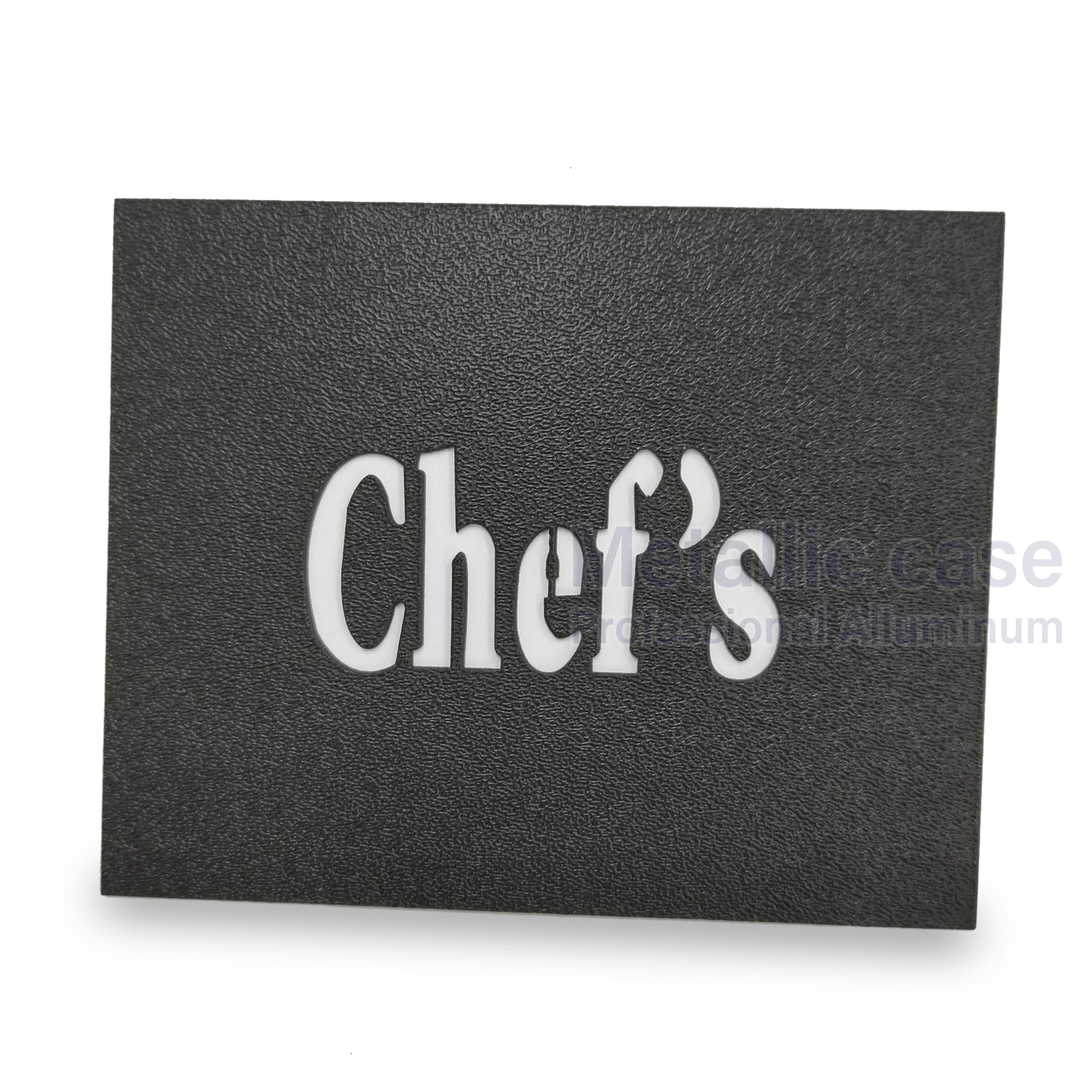 metalliccase2-1107-AAA-6704 / แผ่นพ่น Chef's 15x12cm