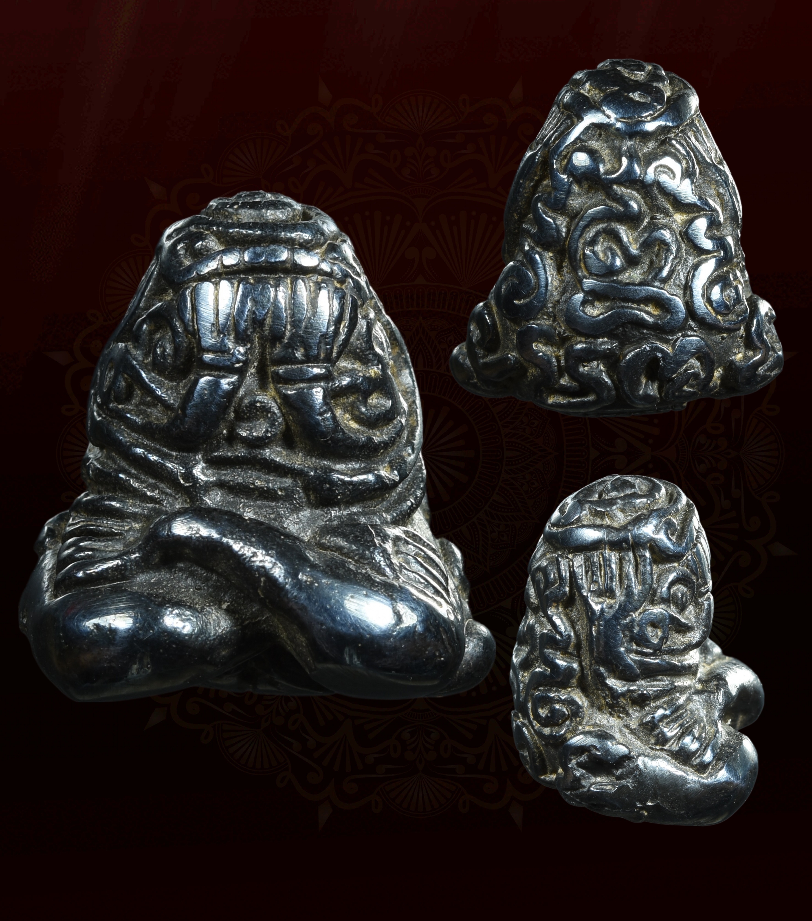 พระปิดตาหลังยันต์ยุ่ง เนื้อเมฆพัตร