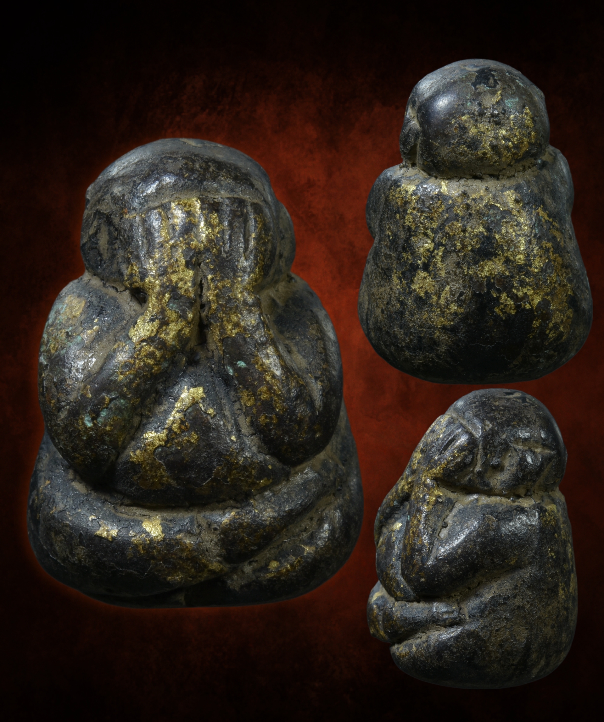 รูปหล่อพระปิดตา เนื้อสำริด