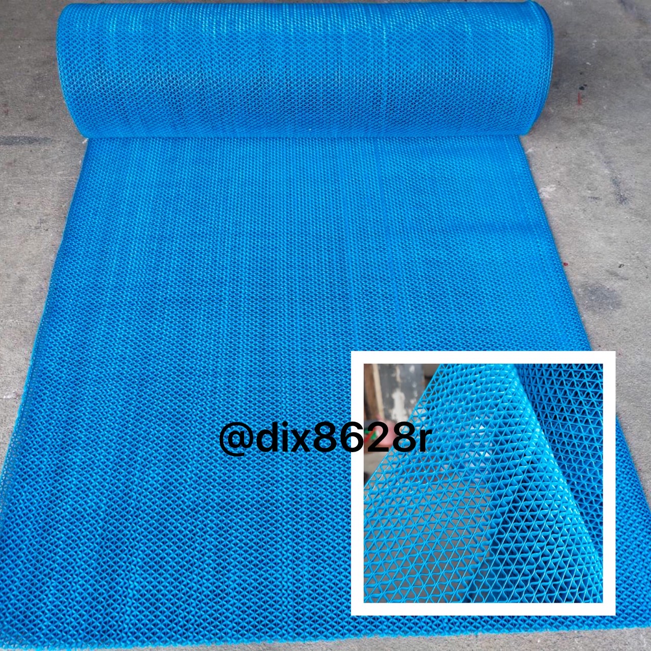 แผ่นกันลื่น สีน้ำเงิน หนา4-4.5mm. หน้ากว้าง90cm.ตัดขาย เมตรละ 299 บาท