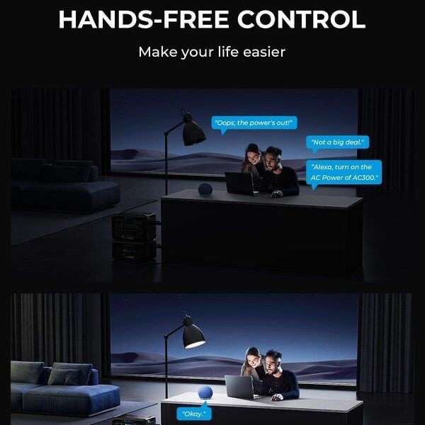 BLUETTI AC300 + B300 Home Battery Backup (Inverter 3,000W + Battery 3,072Wh)แบตเตอรี่สำรองอเนกประสงค์