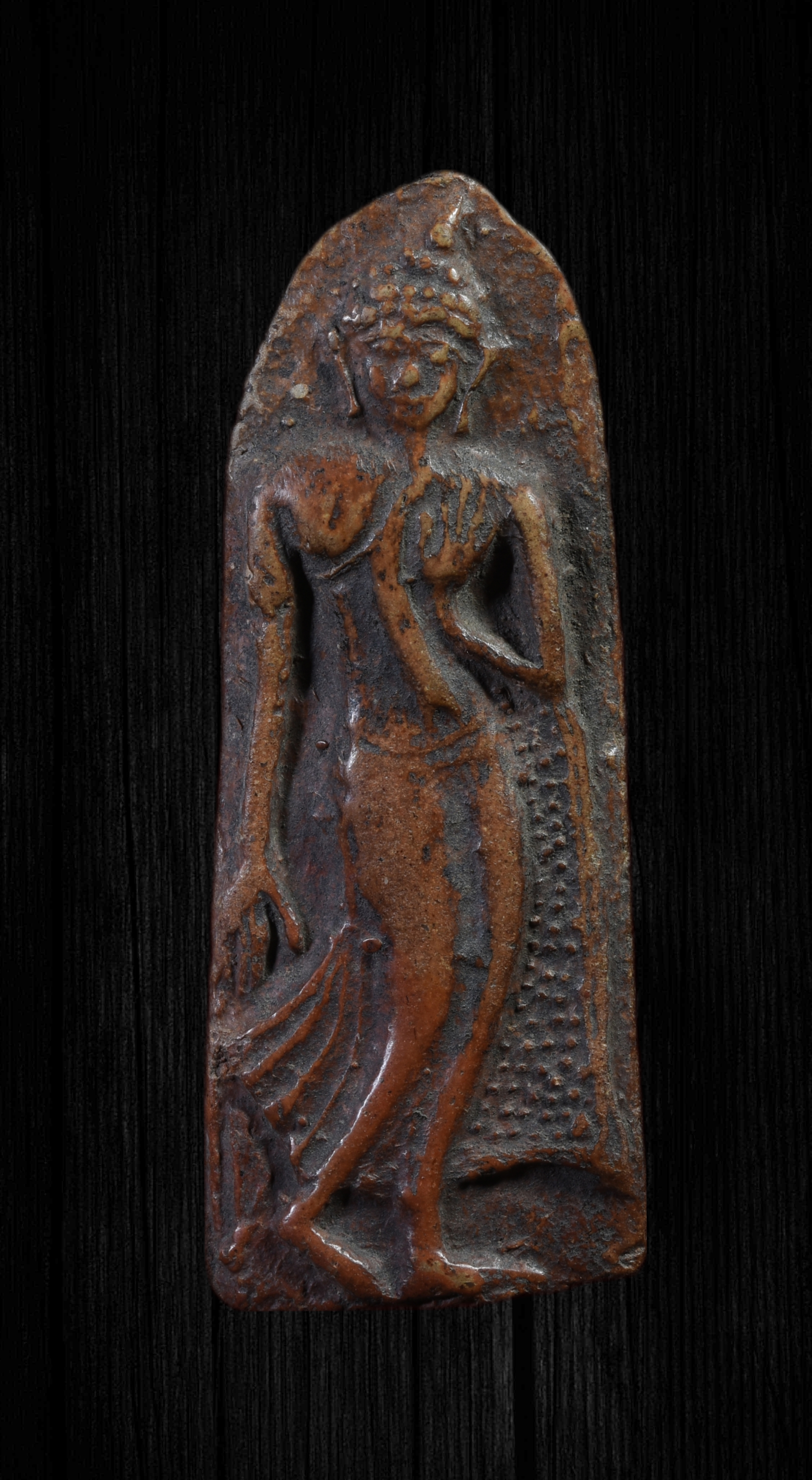 พระปางลีลา เนื้อดินเผา