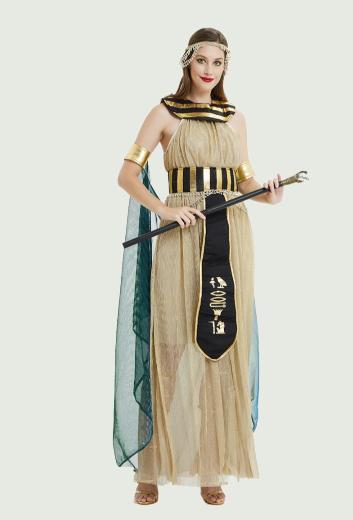 ชุดคลีโอพัตรา อียิปห์ สีทอง สาวอวบก็ใส่ได้จ้า🏍️💨 ส่งไวจาก กทม.
