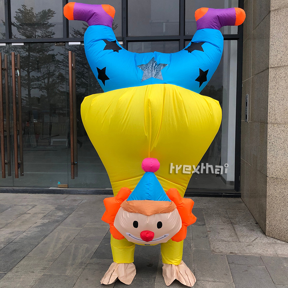 ชุดมาสคอต ชุดแฟนซี ตัวตลกคว่ำหัว (สำหรับผู้ใหญ่)