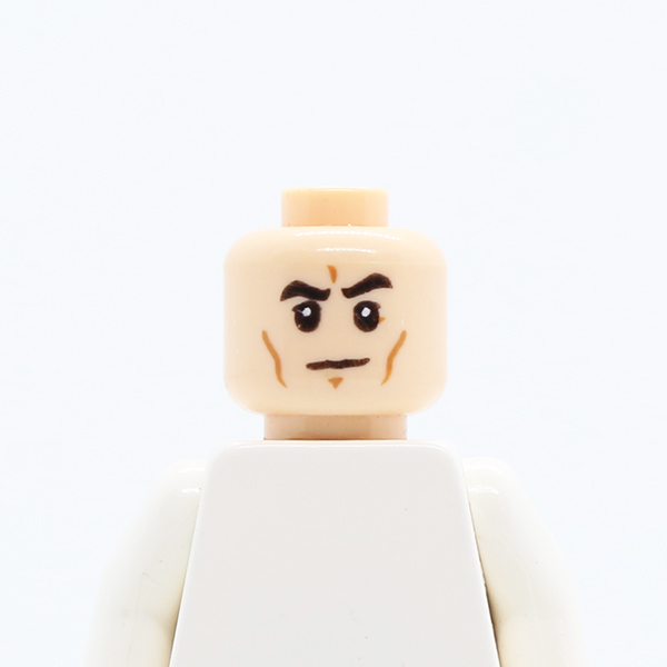 Black Eyebrows, Cheek Lines, White Pupils, Frown Pattern - Hollow Stud