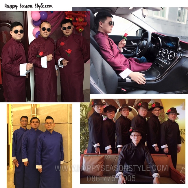 ชุดจีนย้อนยุค ร่วมสมัย ผู้ชาย แนวเจ้าพ่อเซี่ยงไฮ้