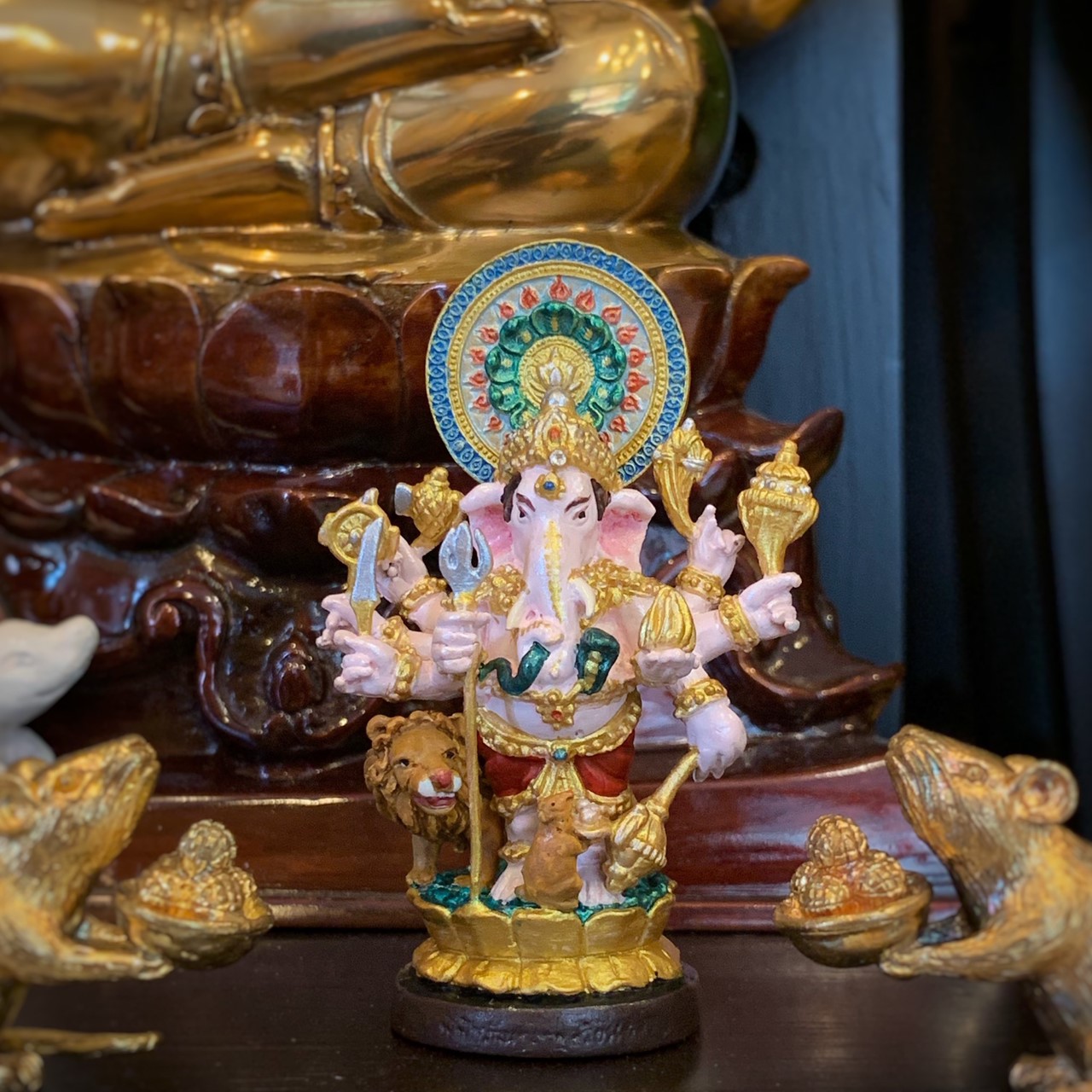 พระพิฆเณศวร์ ปาง 51 ตา สูง 3.5"