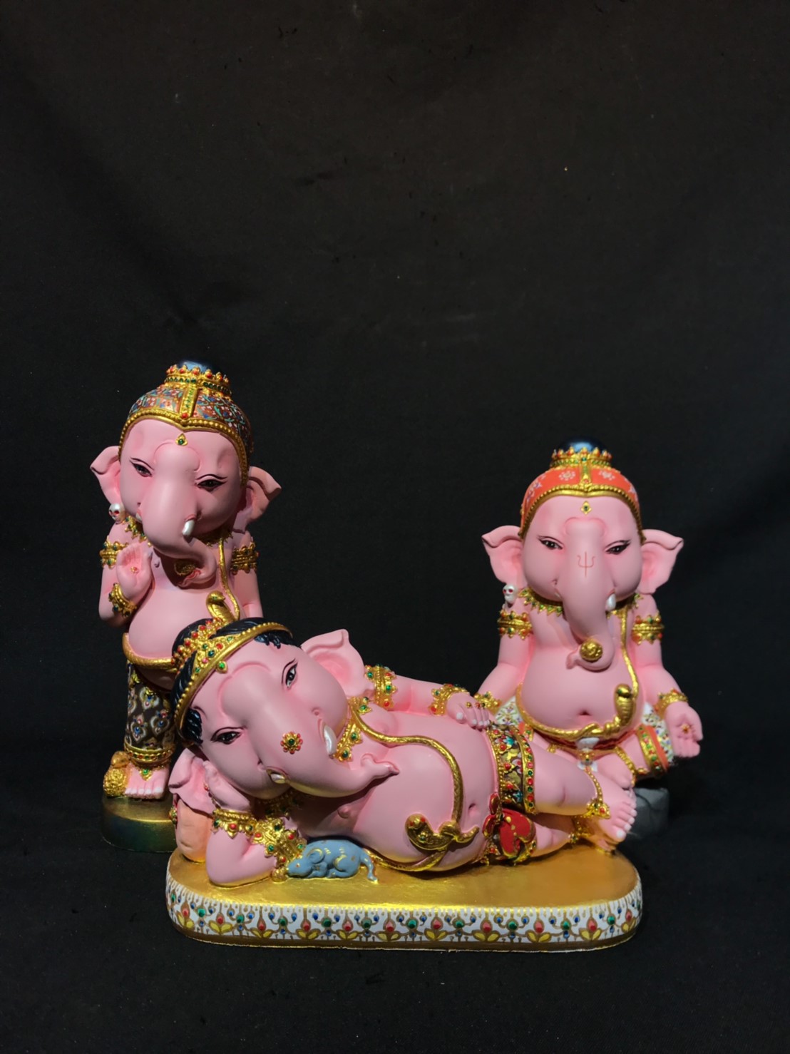 ชุด 3 องค์ : พระพิฆเนศ ปางยืน หน้าตัก 3 นิ้ว